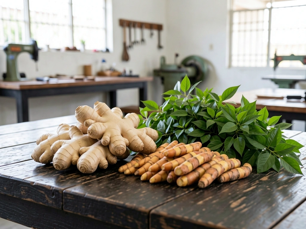 Natural ingredients in our Semarang facility